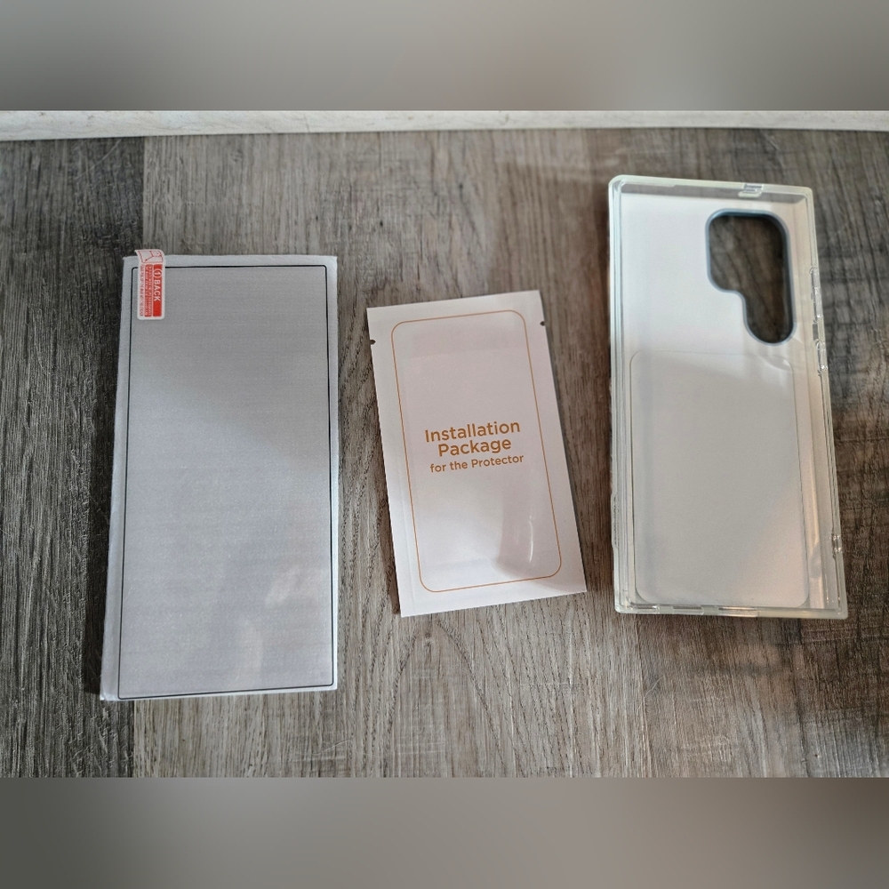 Samsung S24 Phone Case, Polar Cloud Blue Marble Phone Case & Screen Protector - Picture 8 of 15